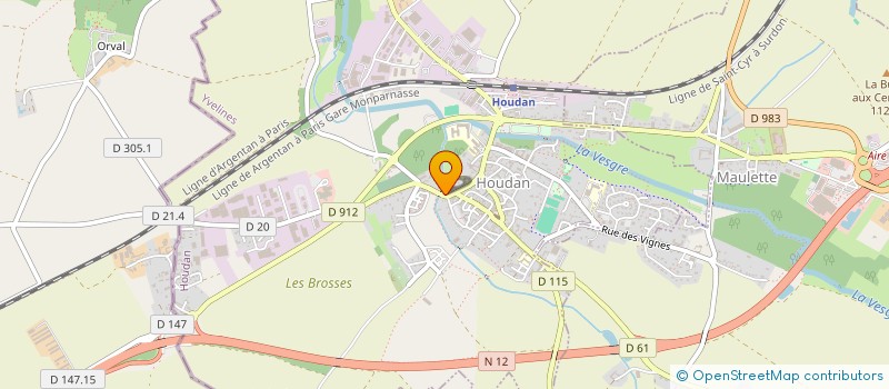 localisation de l'entreprise MADAME DAPHNE FOURNAND  HOUDAN