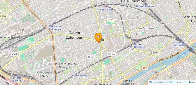 localisation de l'entreprise MADAME DAPHNE HAMEL à LA GARENNE-COLOMBES
