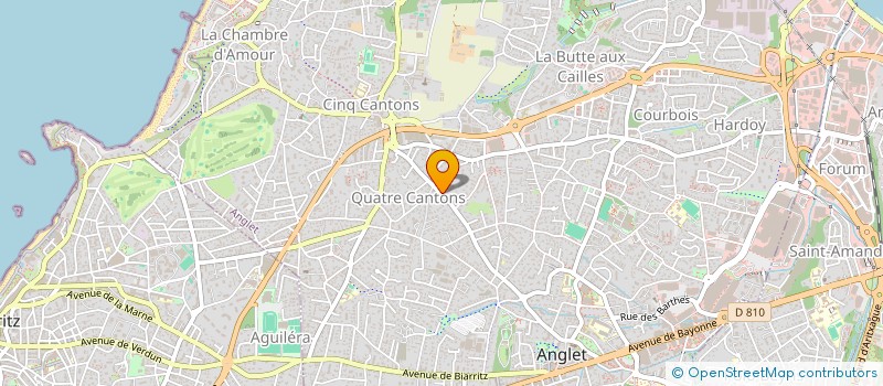 localisation de l'entreprise MADAME DAPHNE HANUS  ANGLET