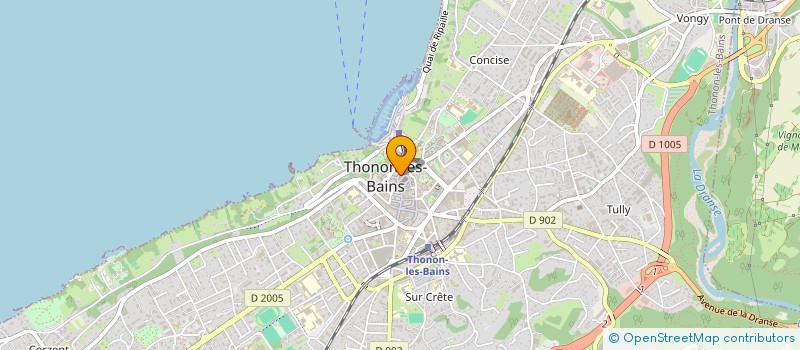 localisation de l'entreprise MADAME DAPHNE JUIN DE FAUCAL DEMONTEIL à THONON-LES-BAINS
