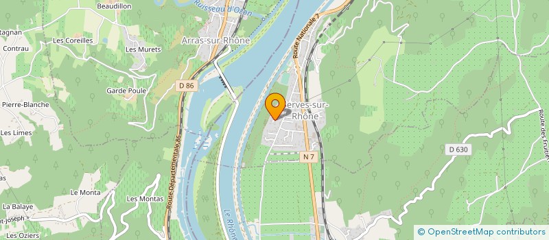 localisation de l'entreprise MADAME DAPHNE LAFARGE  SERVES-SUR-RHONE