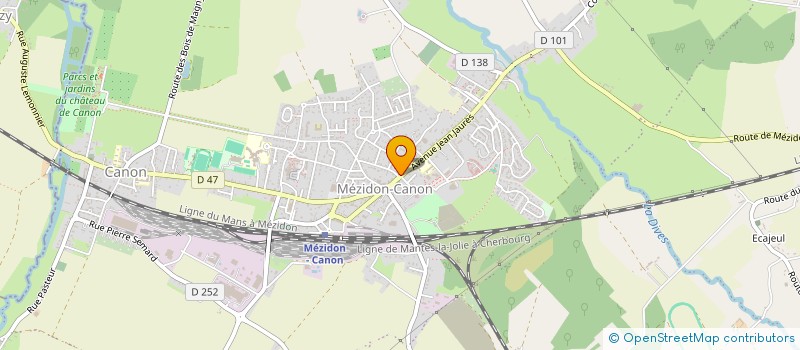 localisation de l'entreprise MADAME DAPHNE LECLERCQ  MEZIDON VALLEE D'AUGE