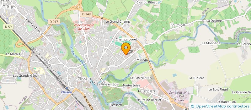 localisation de l'entreprise MADAME DAPHNE PAPIN à CLISSON