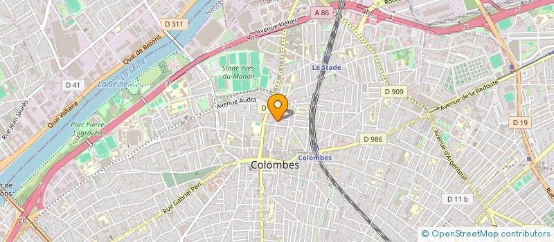 localisation de l'entreprise MADAME DAPHNE PERRAUD à COLOMBES