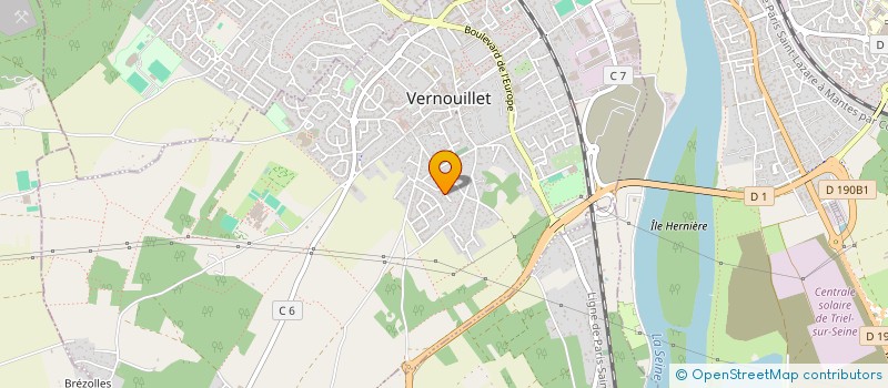 localisation de l'entreprise MADAME DAPHNE RUELLE à VERNOUILLET