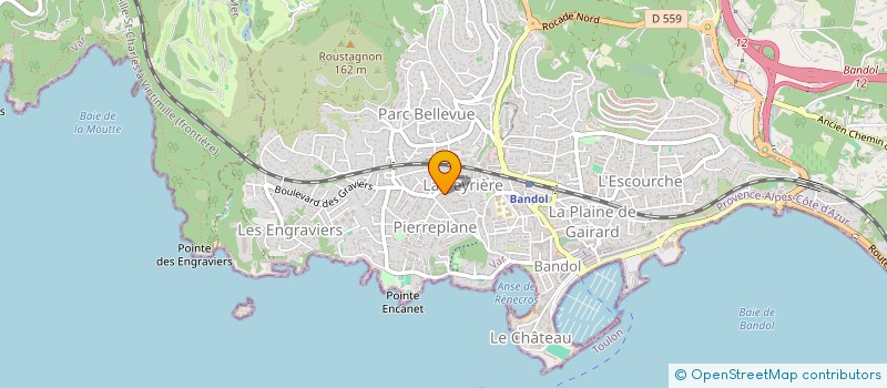 localisation de l'entreprise MADAME DAPHNE SPITERI à BANDOL
