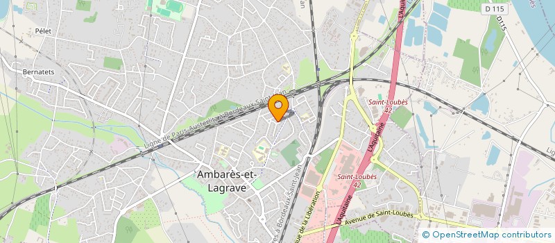 localisation de l'entreprise MADAME DAPHNE TEISSEIRE  AMBARES-ET-LAGRAVE