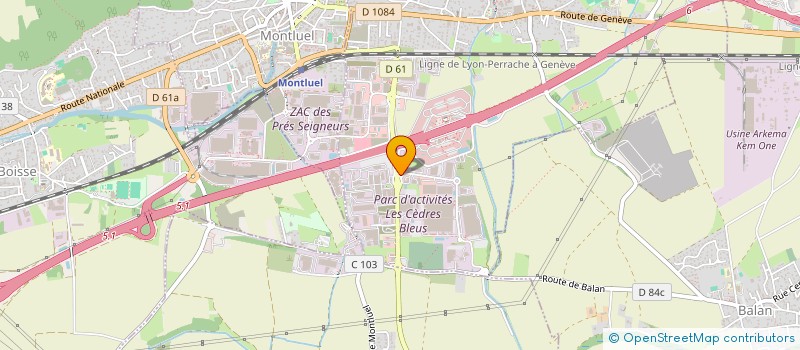 localisation de l'entreprise MADAME DAPHNE VIAL  BALAN