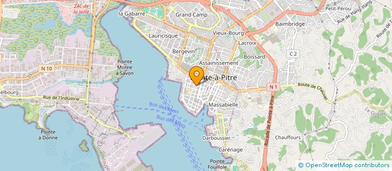 localisation de l'entreprise MADAME DAPHNEE DESAMAU  POINTE A PITRE