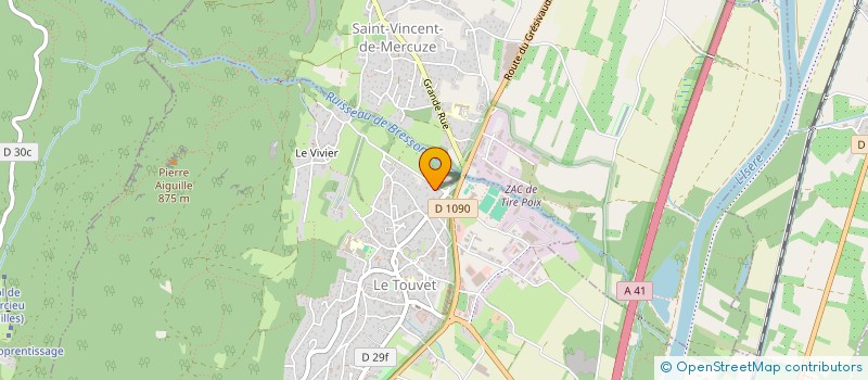 localisation de l'entreprise MADAME DAPHNEE LEON  LE TOUVET