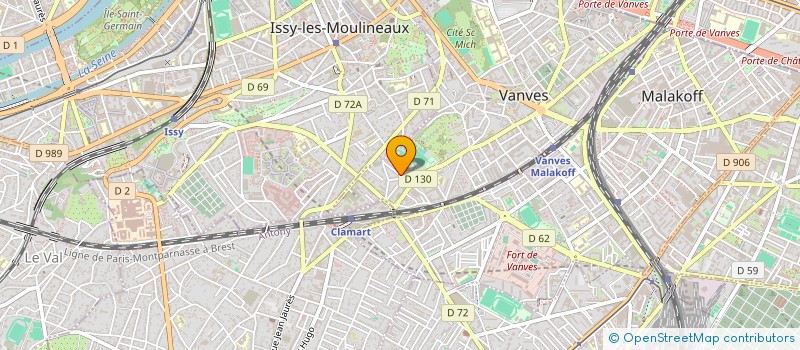 localisation de l'entreprise MADAME DAPHNEE LEROUX  VANVES