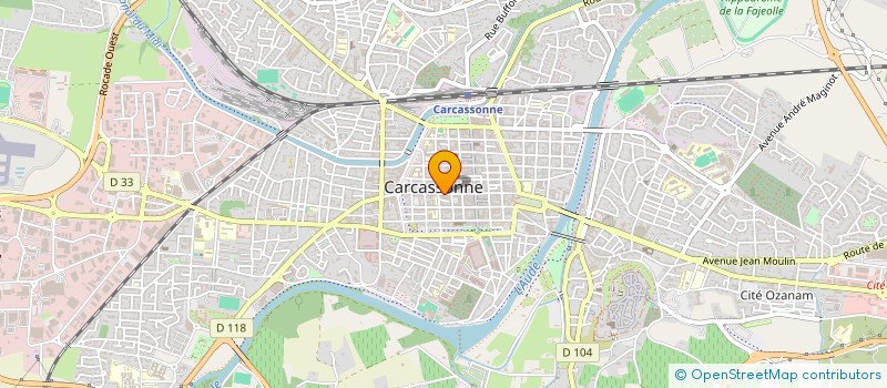 localisation de l'entreprise MADAME DAPHNEE SAUVIAC  CARCASSONNE