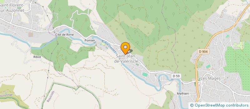 localisation de l'entreprise MADAME DAPHNEE SUGIER  SAINT-JEAN-DE-VALERISCLE