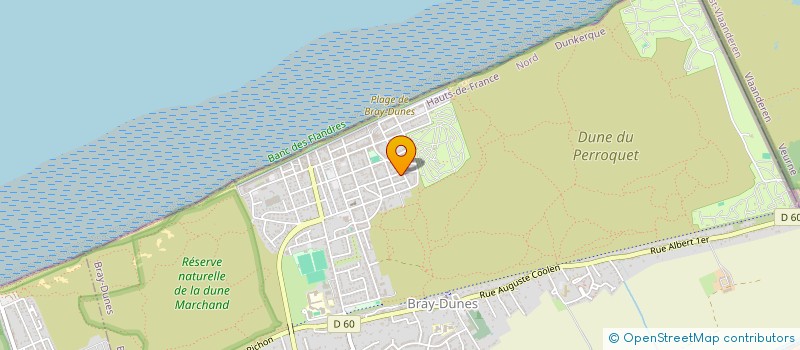 localisation de l'entreprise MADAME DAPHNEY JANSSEN  BRAY-DUNES