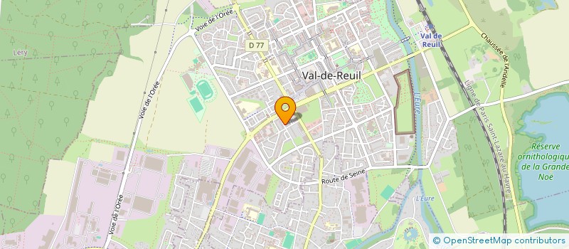 localisation de l'entreprise MADAME DARELLE LOREL  VAL-DE-REUIL