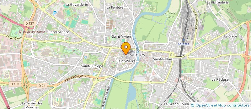 localisation de l'entreprise MADAME DARIANA DARIDA  SAINTES