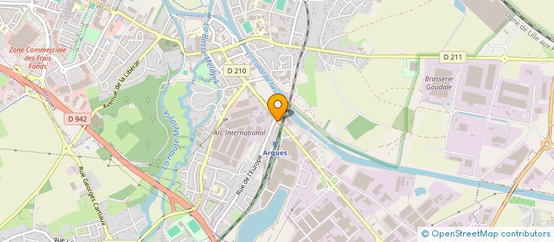 localisation de l'entreprise MADAME DARIE-CECILE DEBARGE  ARQUES