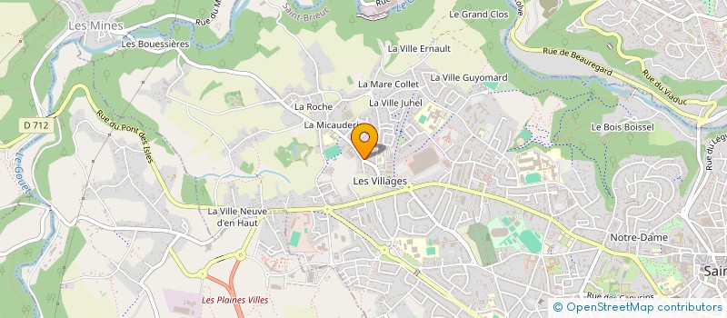 localisation de l'entreprise MADAME DARIIA BOCHKAR à SAINT-BRIEUC