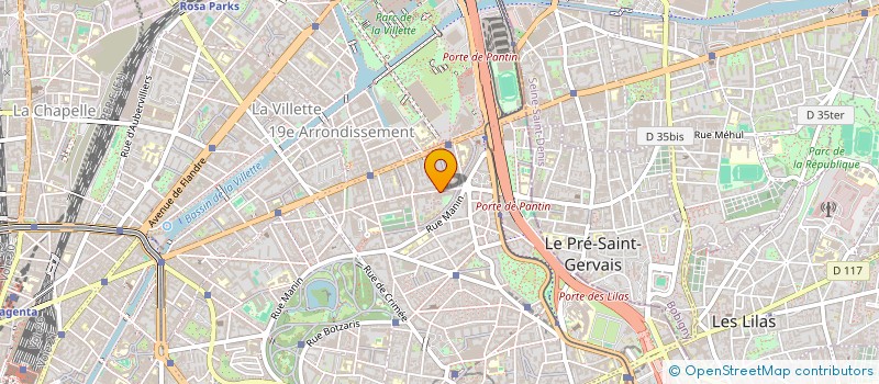 localisation de l'entreprise MADAME DARINA DUDNIK  PARIS