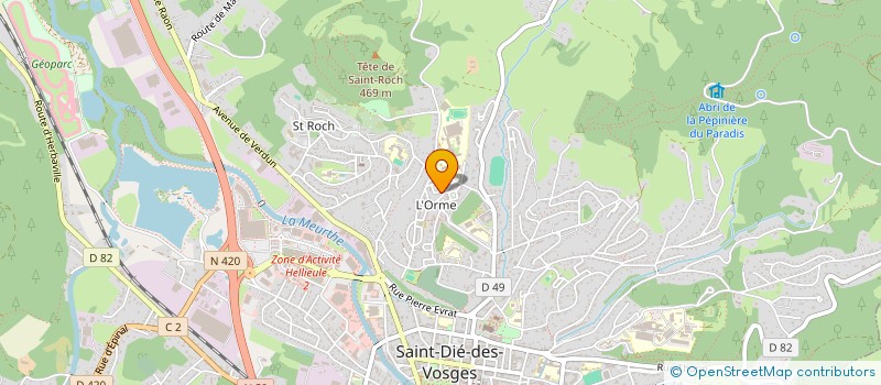 localisation de l'entreprise MADAME DARINA ISAJSKA à SAINT-DIE-DES-VOSGES