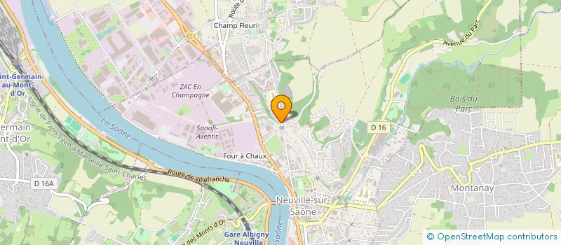 localisation de l'entreprise MADAME DARINE CHABBOUH  NEUVILLE SUR SAONE