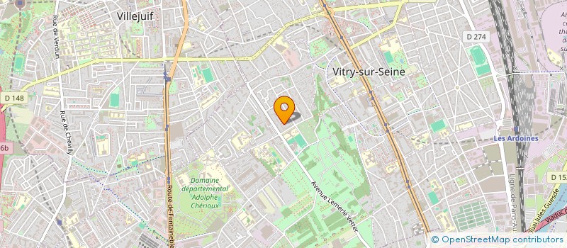 localisation de l'entreprise MADAME DARLEEN AKOUM à VITRY-SUR-SEINE