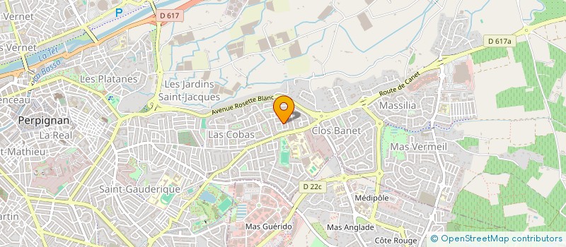 localisation de l'entreprise MADAME DARLEN PERCEBOIS  PERPIGNAN