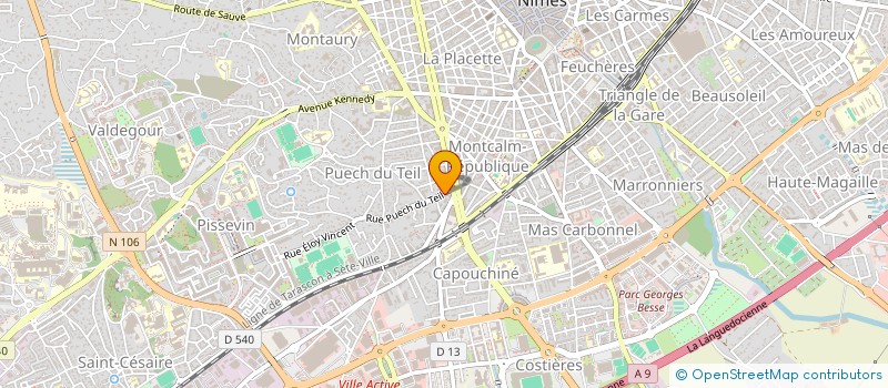 localisation de l'entreprise MADAME DARLENE BELGODERE  BERNIS