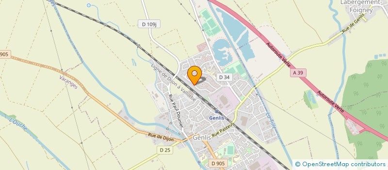 localisation de l'entreprise MADAME DARLENE BORTOLOTTI  GENLIS