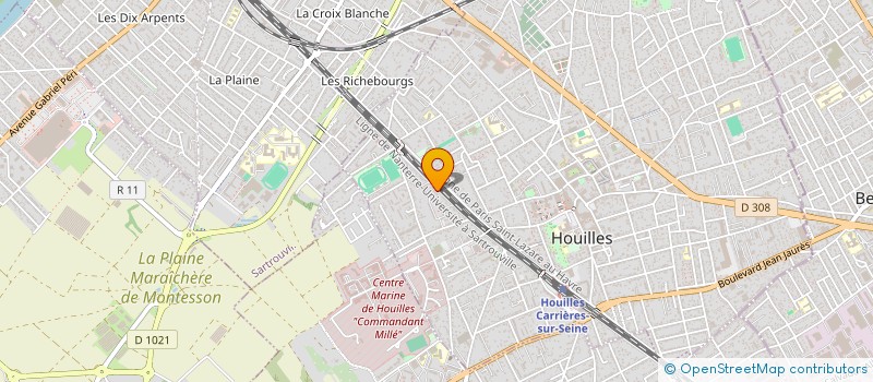 localisation de l'entreprise MADAME DARLENE EUSTACHE  HOUILLES