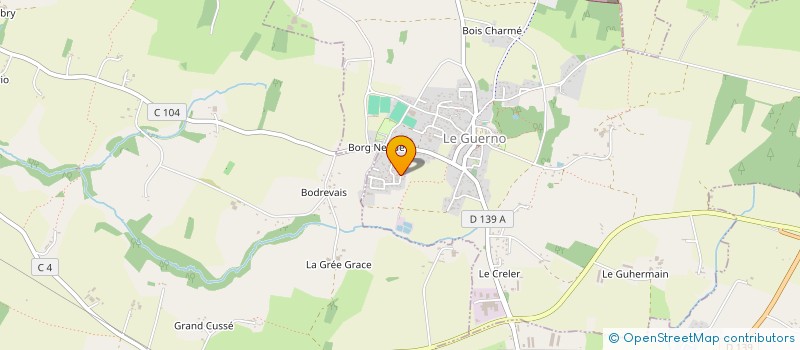 localisation de l'entreprise MADAME DARLENE HILLAIREAU  LE GUERNO