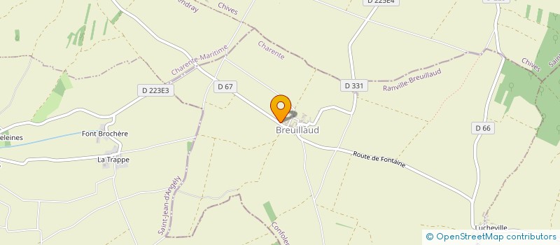 localisation de l'entreprise MADAME DARLENE SEILLIER à RANVILLE-BREUILLAUD