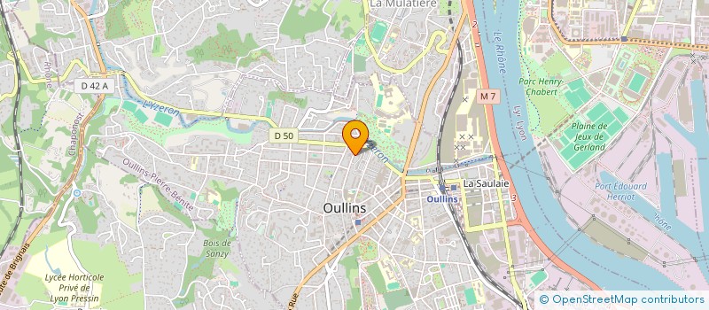 localisation de l'entreprise MADAME DARLENE-SHERYL MOUTO  OULLINS-PIERRE-BENITE