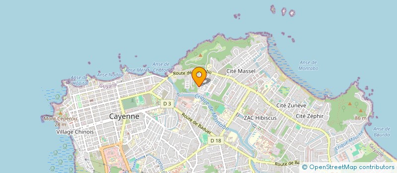 localisation de l'entreprise MADAME DARLENI HIDALGO  CAYENNE