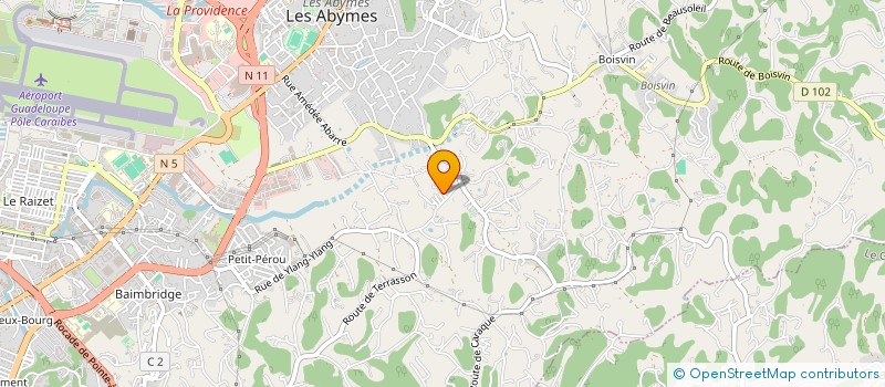 localisation de l'entreprise MADAME DARLINE ARISTILDE à LES ABYMES