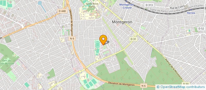 localisation de l'entreprise MADAME DARLYNE DUPONT à MONTGERON