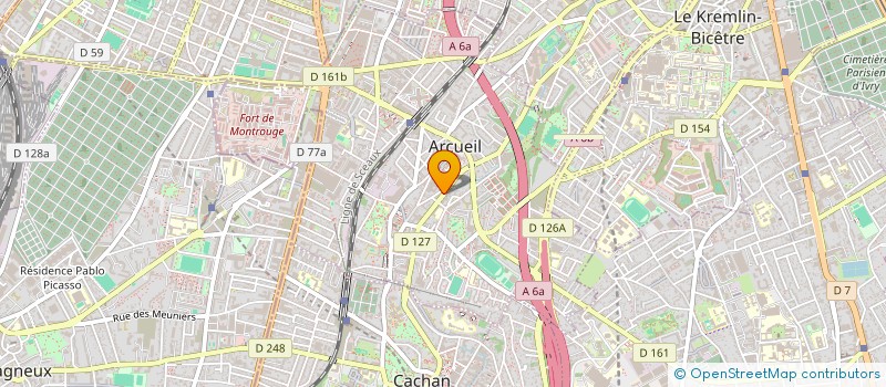 localisation de l'entreprise MADAME DASSIN OUGUEMAT  ARCUEIL