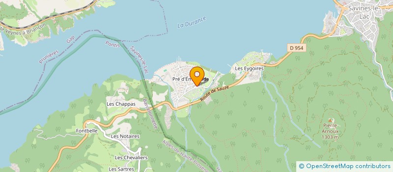 localisation de l'entreprise MADAME DAUDELYNE ROMULUS  SAVINES-LE-LAC