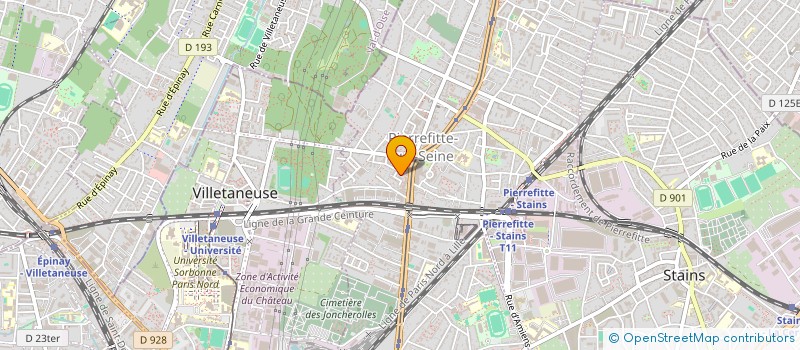 localisation de l'entreprise MADAME DAUNIA BENFARS  PIERREFITTE-SUR-SEINE