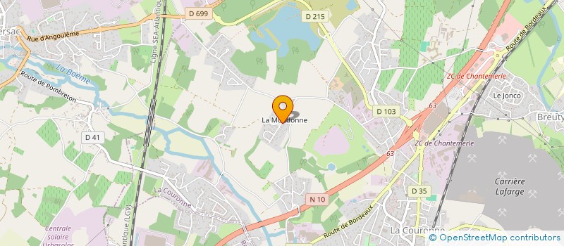 localisation de l'entreprise MADAME DAURE FERCHAUD  LA COURONNE