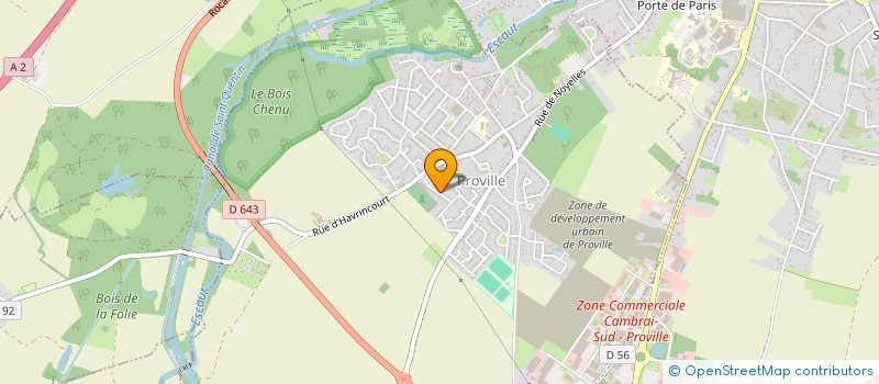 localisation de l'entreprise MADAME DAVID BANSE  PROVILLE