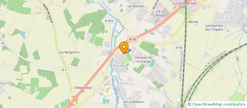 localisation de l'entreprise MADAME DAVINA BAGOUET  ROULLET-SAINT-ESTEPHE