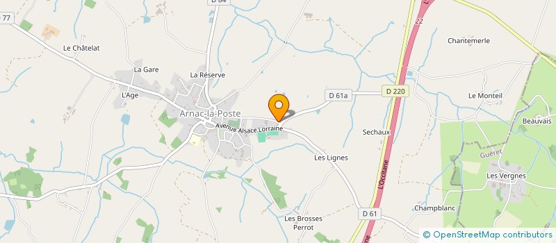 localisation de l'entreprise MADAME DAVINA BALLAND à ARNAC-LA-POSTE