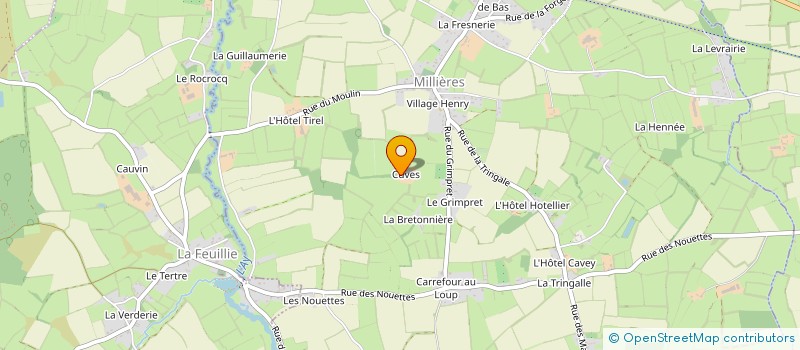 localisation de l'entreprise MADAME DAVINA COUSIN  MILLIERES