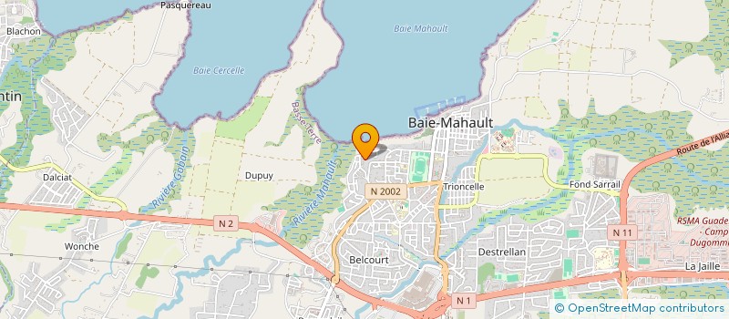 localisation de l'entreprise MADAME DAVINA HOSNY à BAIE-MAHAULT