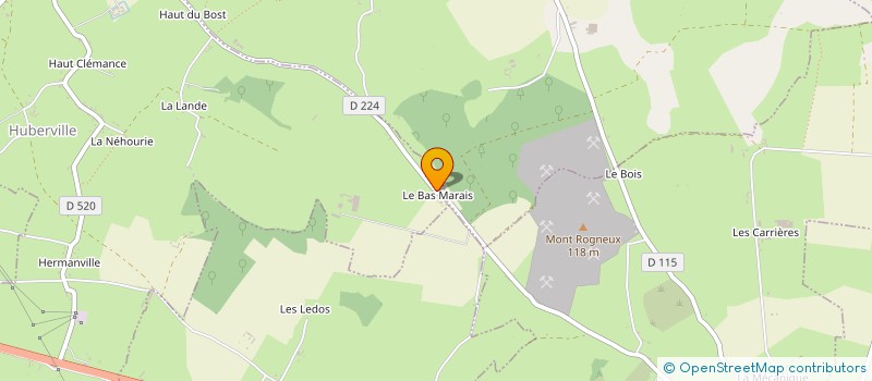 localisation de l'entreprise MADAME DAVINA LAISNE  HUBERVILLE