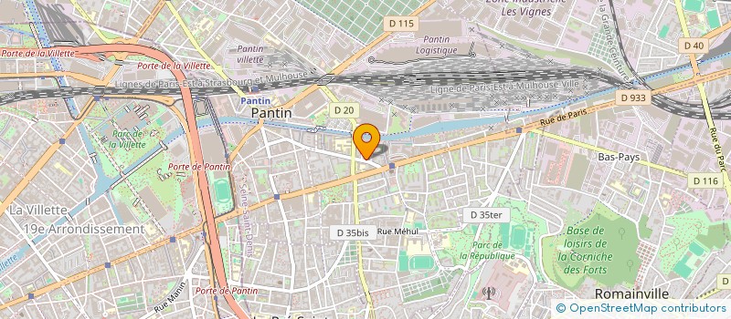 localisation de l'entreprise MADAME DAVINA LELLOUCHE  PANTIN