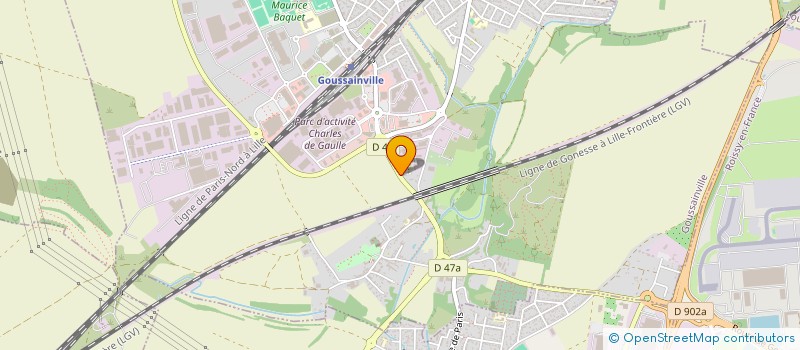 localisation de l'entreprise MADAME DAVINA LENFANT  GOUSSAINVILLE