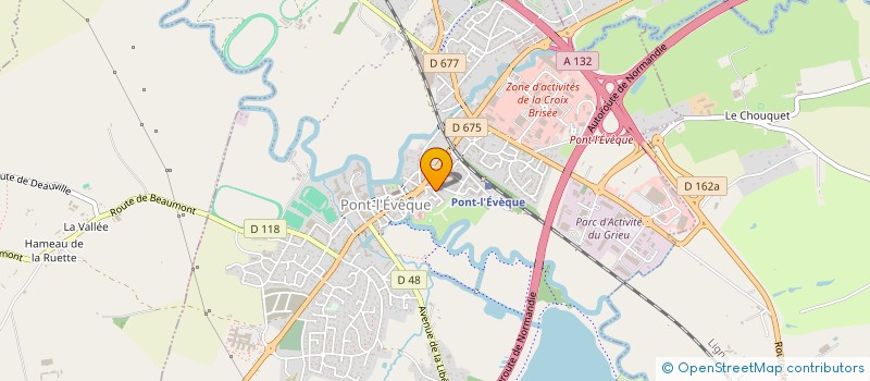 localisation de l'entreprise MADAME DAVINA MARYE  PONT L'EVEQUE