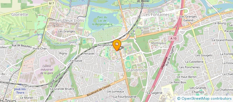 localisation de l'entreprise MADAME DAVINA MESSAGEON  TOURS